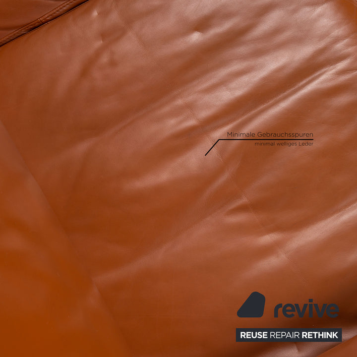 Rolf Benz 3300 Leder Sofa Braun Dreisitzer Couch