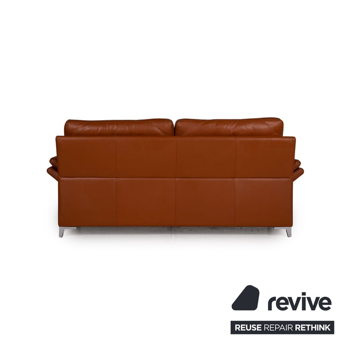 Rolf Benz 3300 Leder Sofa Braun Dreisitzer Couch