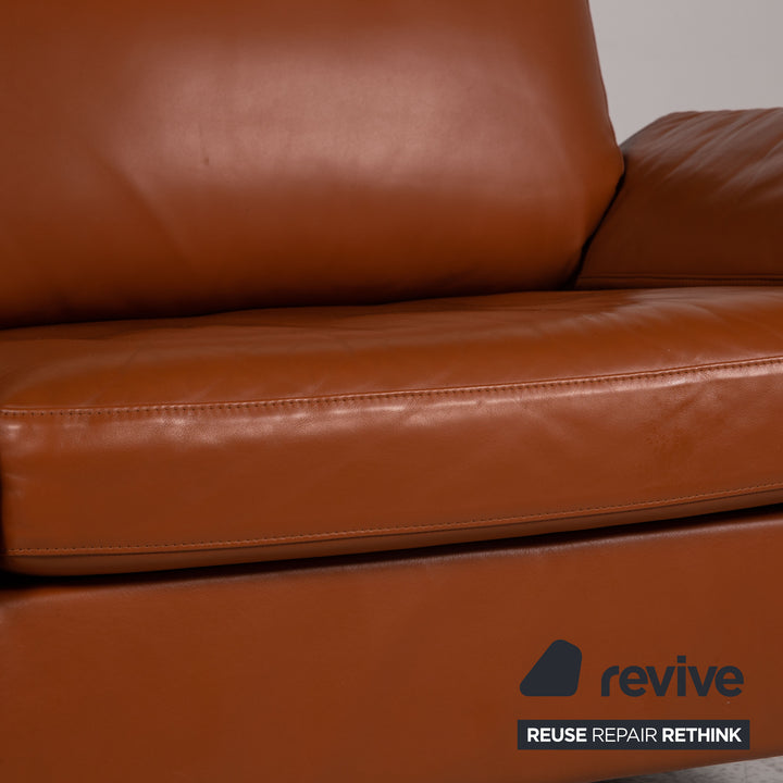 Rolf Benz 3300 Leder Sofa Braun Zweisitzer Couch