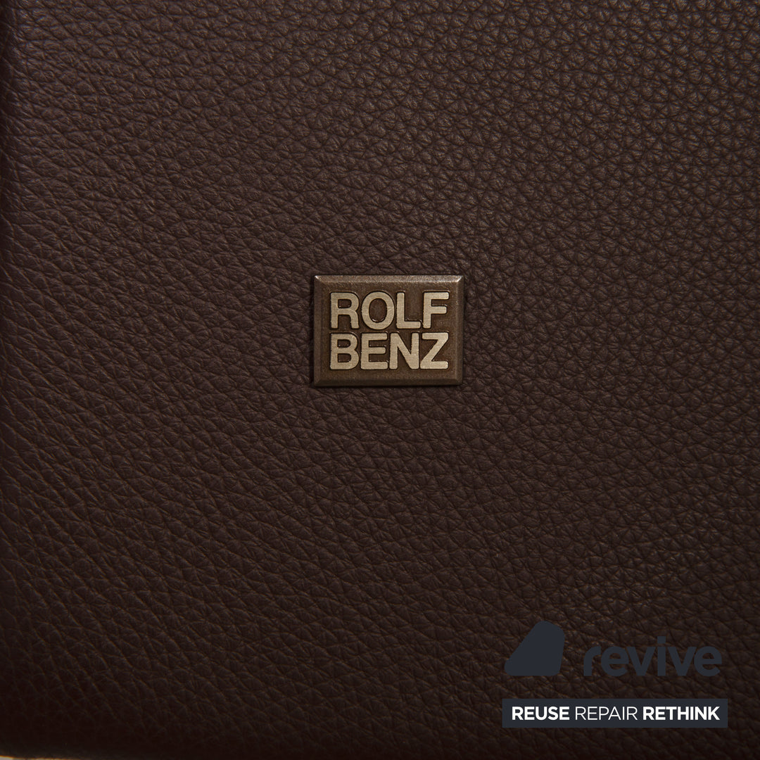 Rolf Benz 3300 leather sofa brown two-seater couch