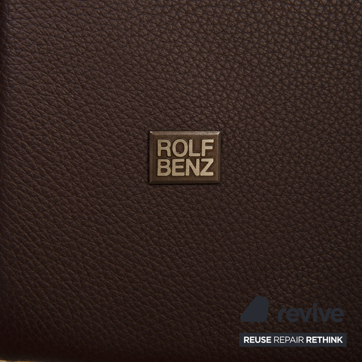Rolf Benz 3300 leather sofa brown two-seater couch