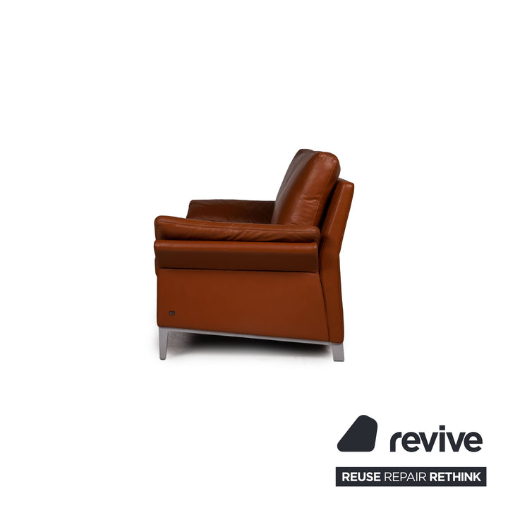 Rolf Benz 3300 Leder Sofa Braun Zweisitzer Couch