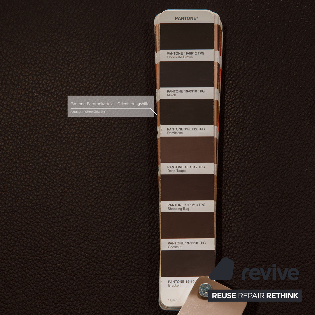 Rolf Benz 3300 leather sofa brown two-seater couch