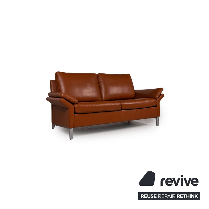 Rolf Benz 3300 Leder Sofa Braun Zweisitzer Couch