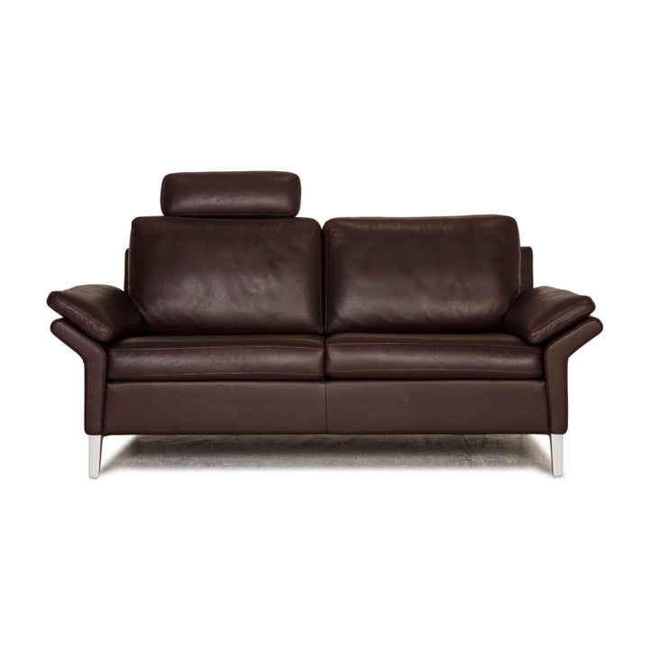 Rolf Benz 3300 leather sofa brown two-seater couch