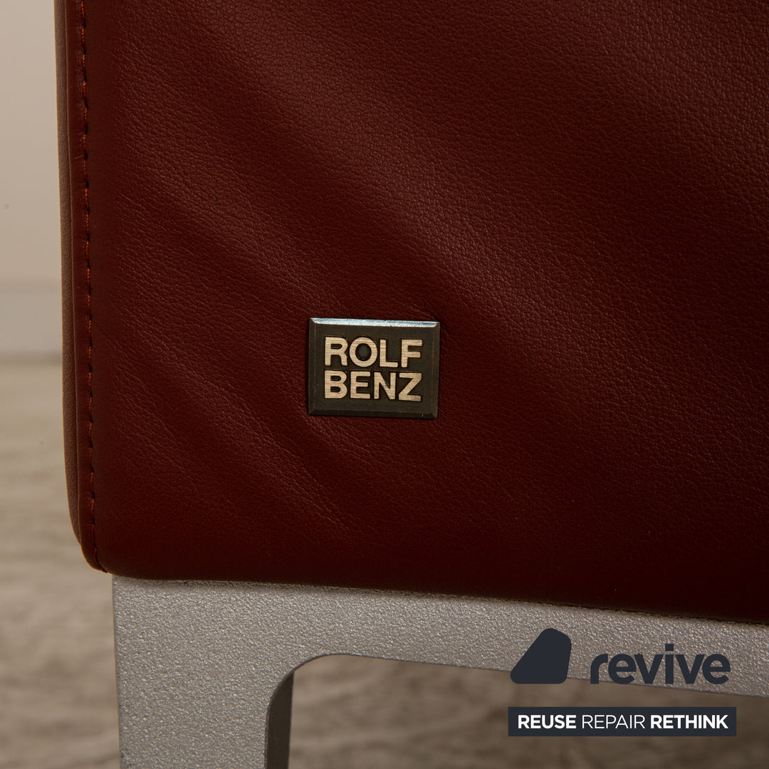 Rolf Benz 3300 leather sofa set red three-seater two-seater armchair red sofa couch