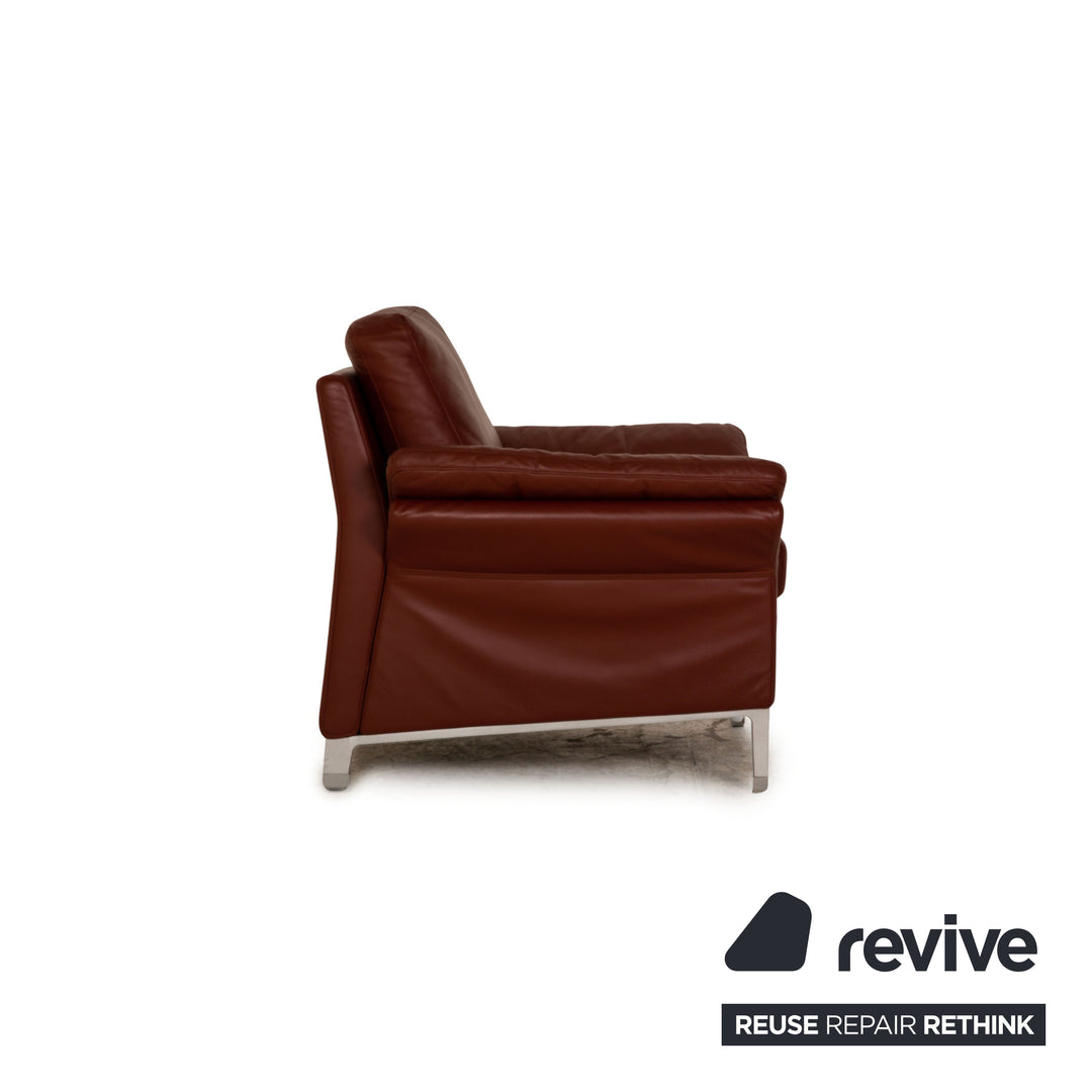 Rolf Benz 3300 leather sofa set red three-seater two-seater armchair red sofa couch