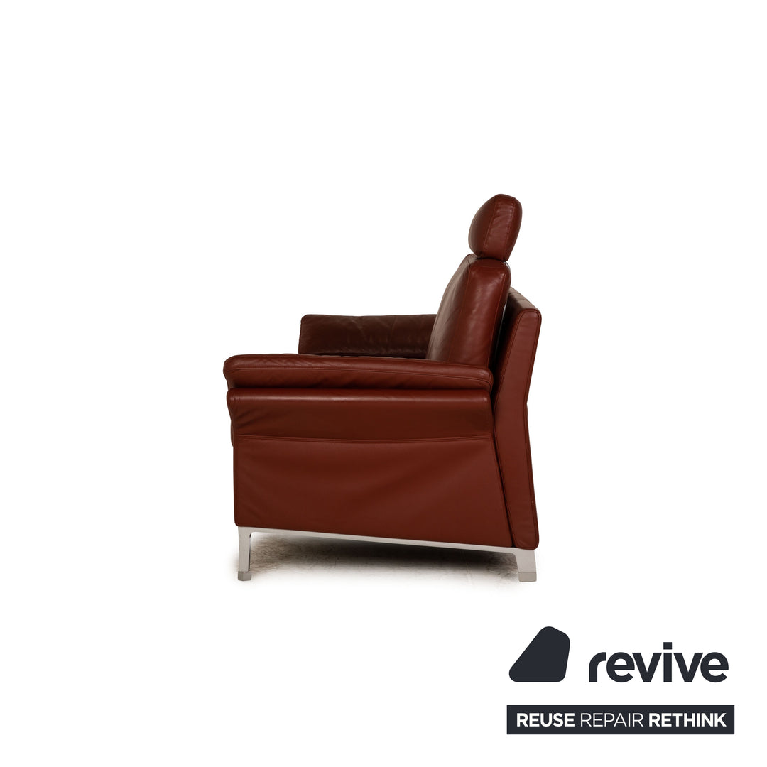 Rolf Benz 3300 leather sofa set red three-seater two-seater armchair red sofa couch