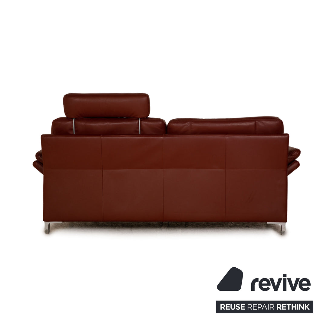 Rolf Benz 3300 leather sofa red three-seater red sofa couch