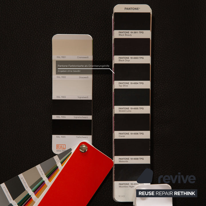 Rolf Benz 3300 leather two-seater black sofa couch