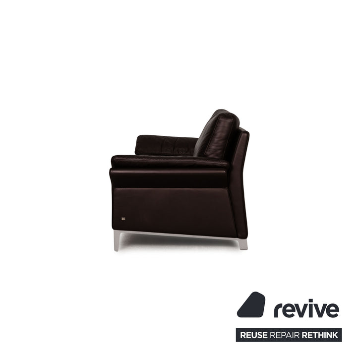 Rolf Benz 3330 leather three-seater brown sofa couch
