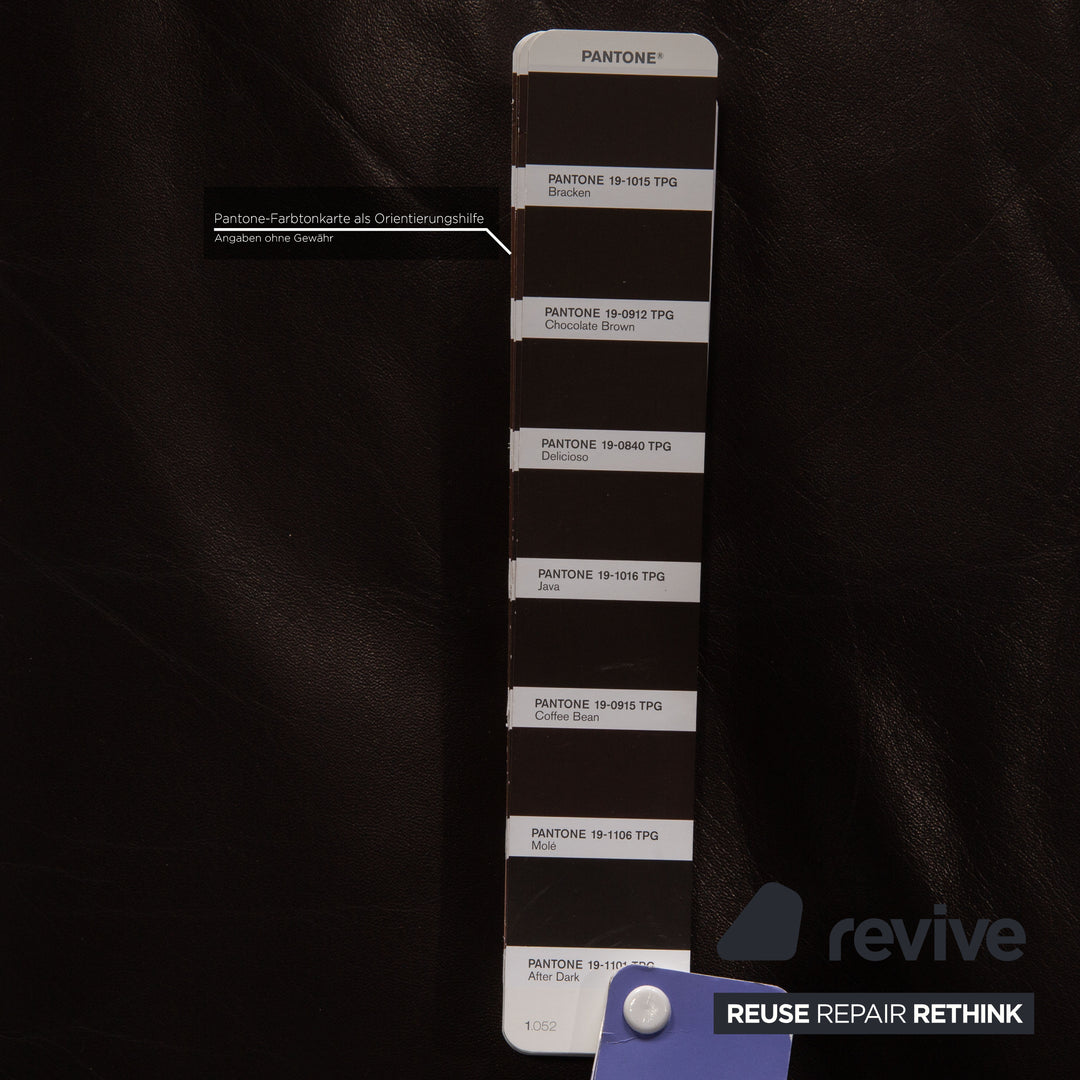 Rolf Benz 3330 leather three-seater brown sofa couch