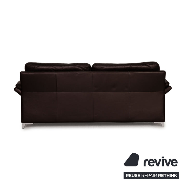 Rolf Benz 3330 leather three-seater brown sofa couch