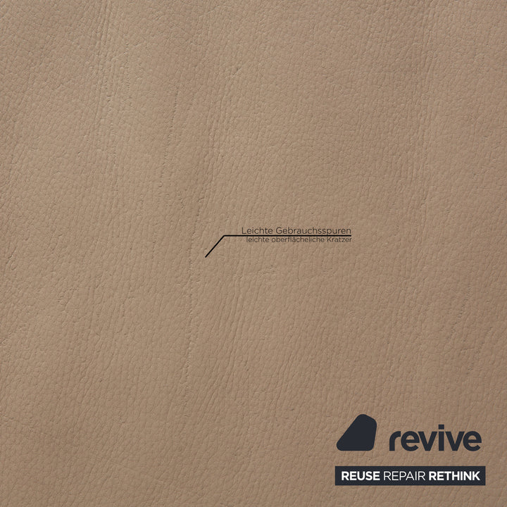 Rolf Benz 355 leather sofa set beige two-seater three-seater