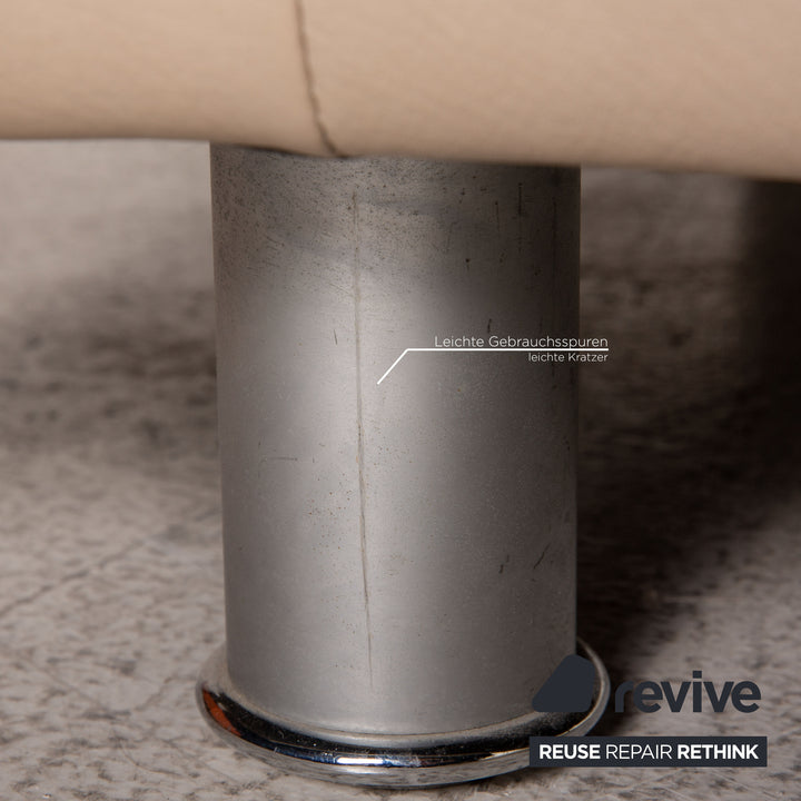 Rolf Benz 355 leather sofa set beige two-seater three-seater