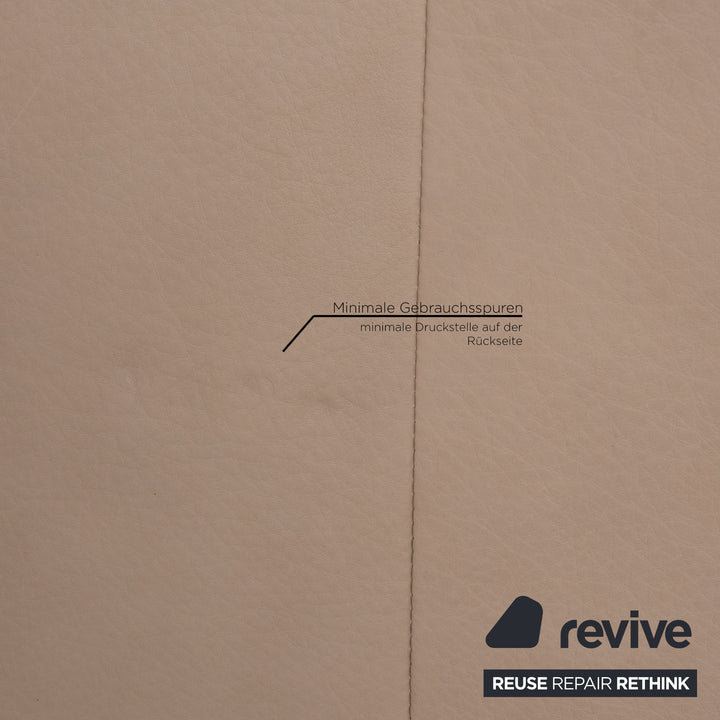 Rolf Benz 355 leather sofa set beige two-seater three-seater