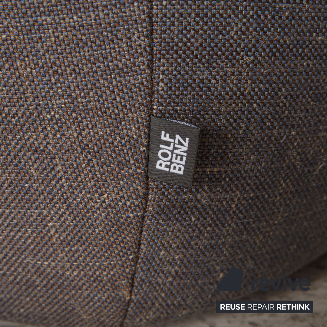 Rolf Benz 384 fabric armchair set grey