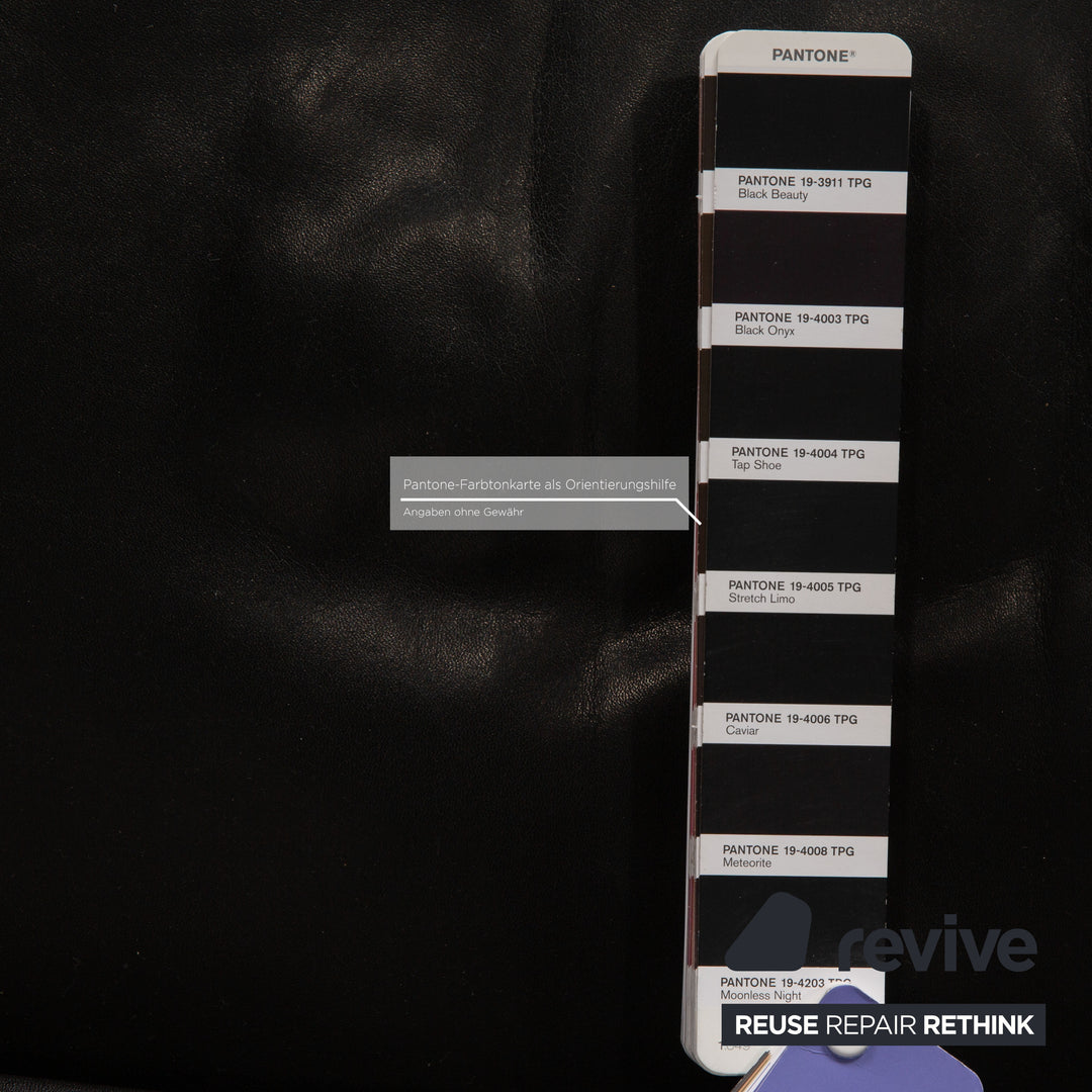 Rolf Benz 4000 leather armchair anthracite