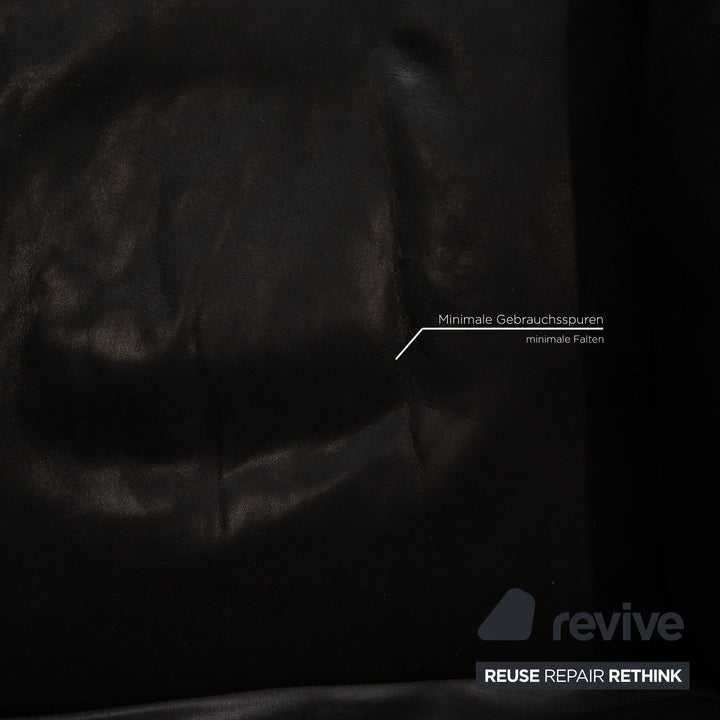 Rolf Benz 4000 leather armchair anthracite