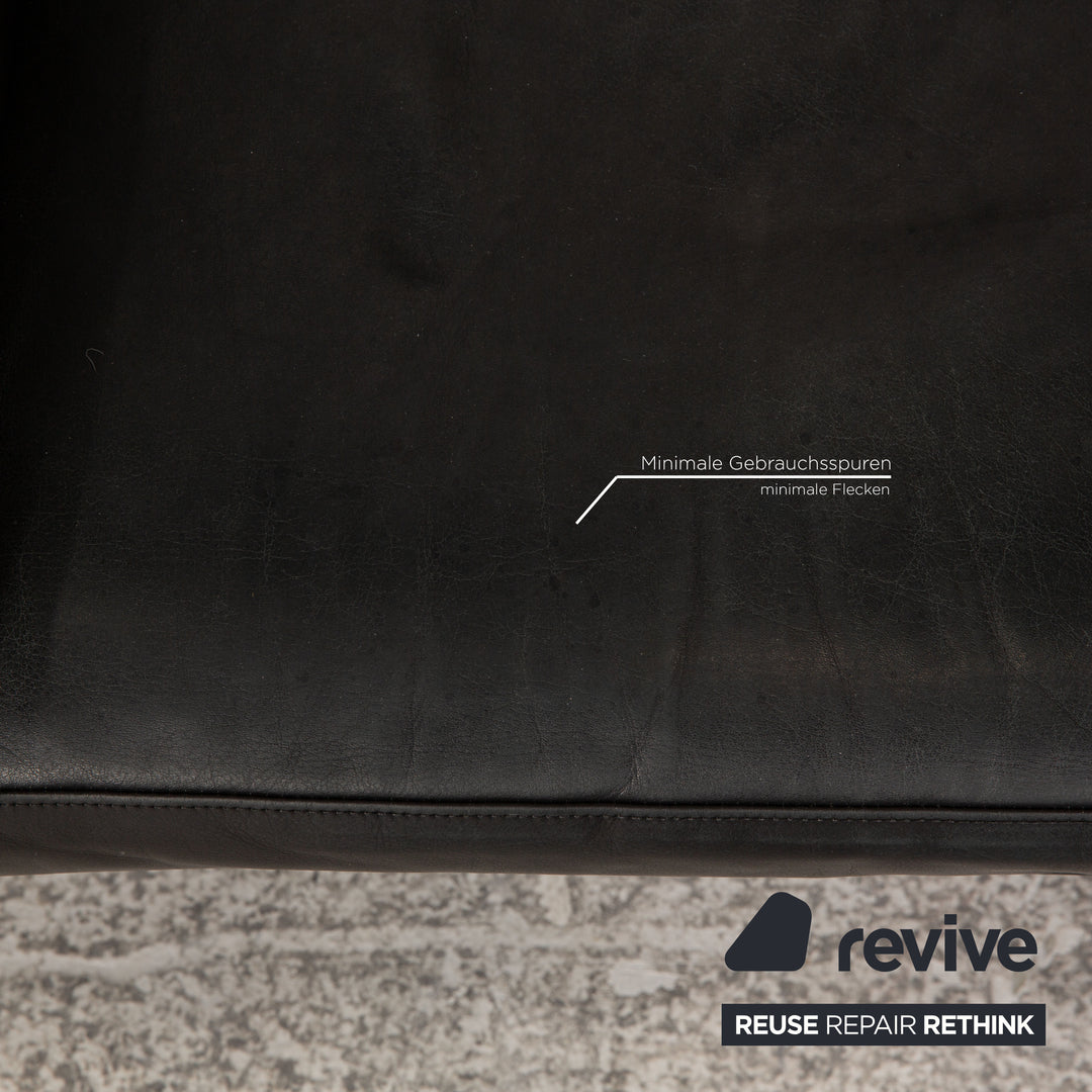 Rolf Benz 4000 leather armchair anthracite