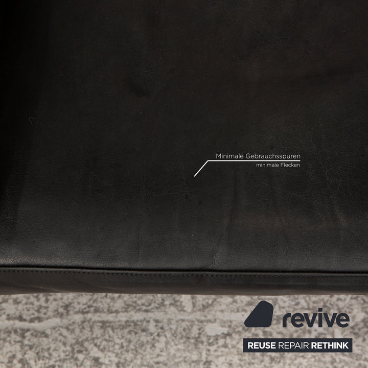 Rolf Benz 4000 leather armchair anthracite