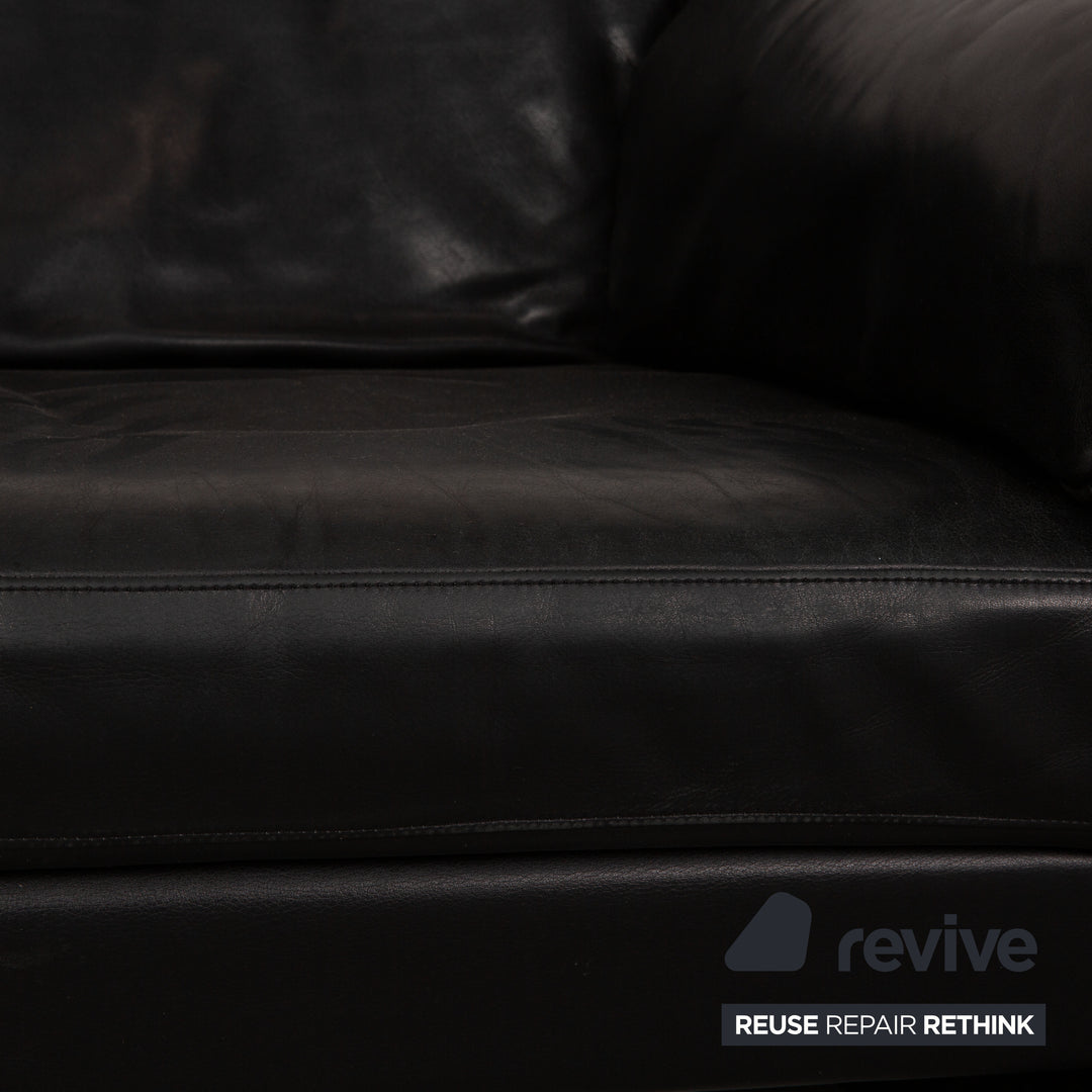 Rolf Benz 4000 leather armchair anthracite