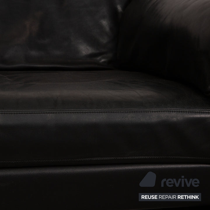 Rolf Benz 4000 leather armchair anthracite