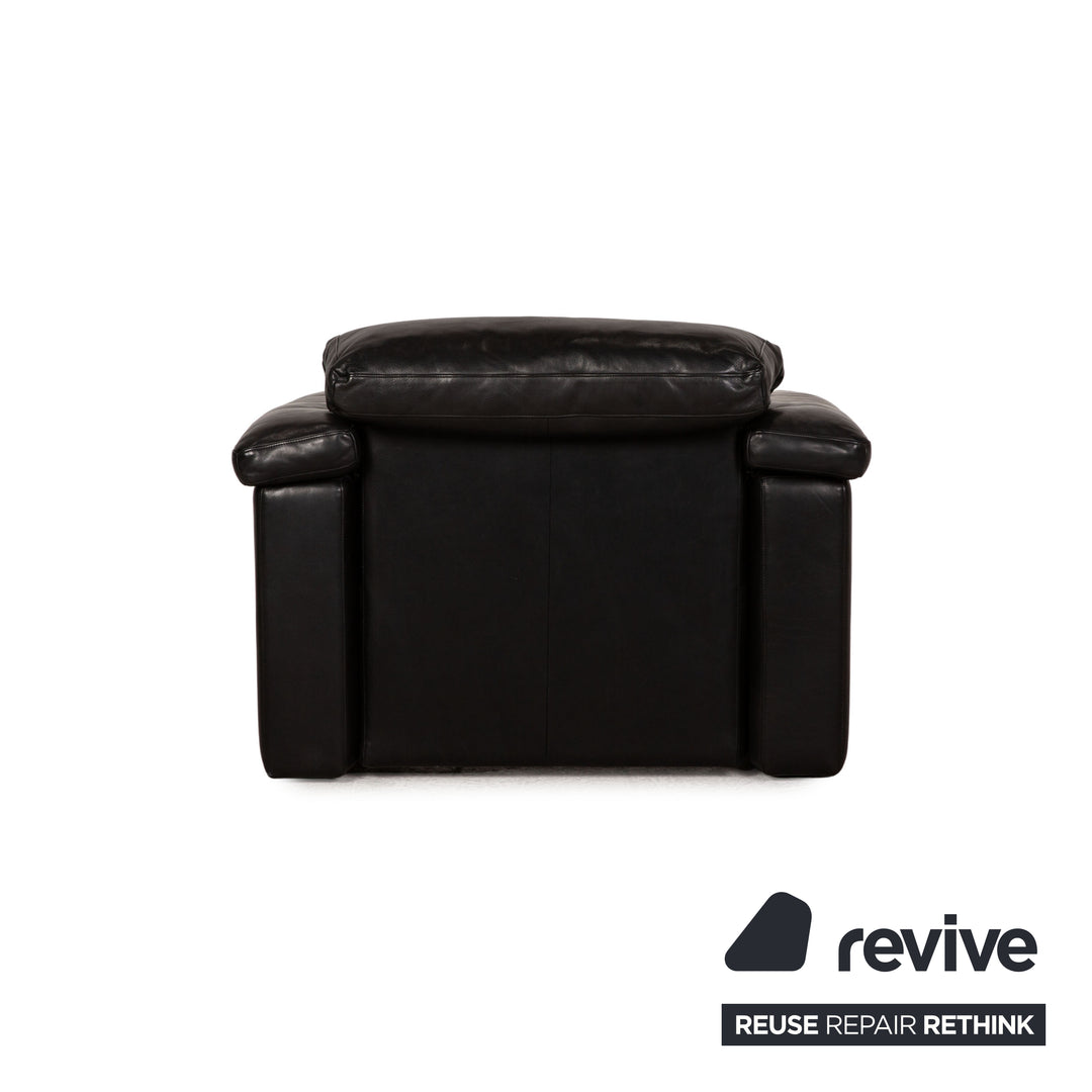 Rolf Benz 4000 leather armchair anthracite