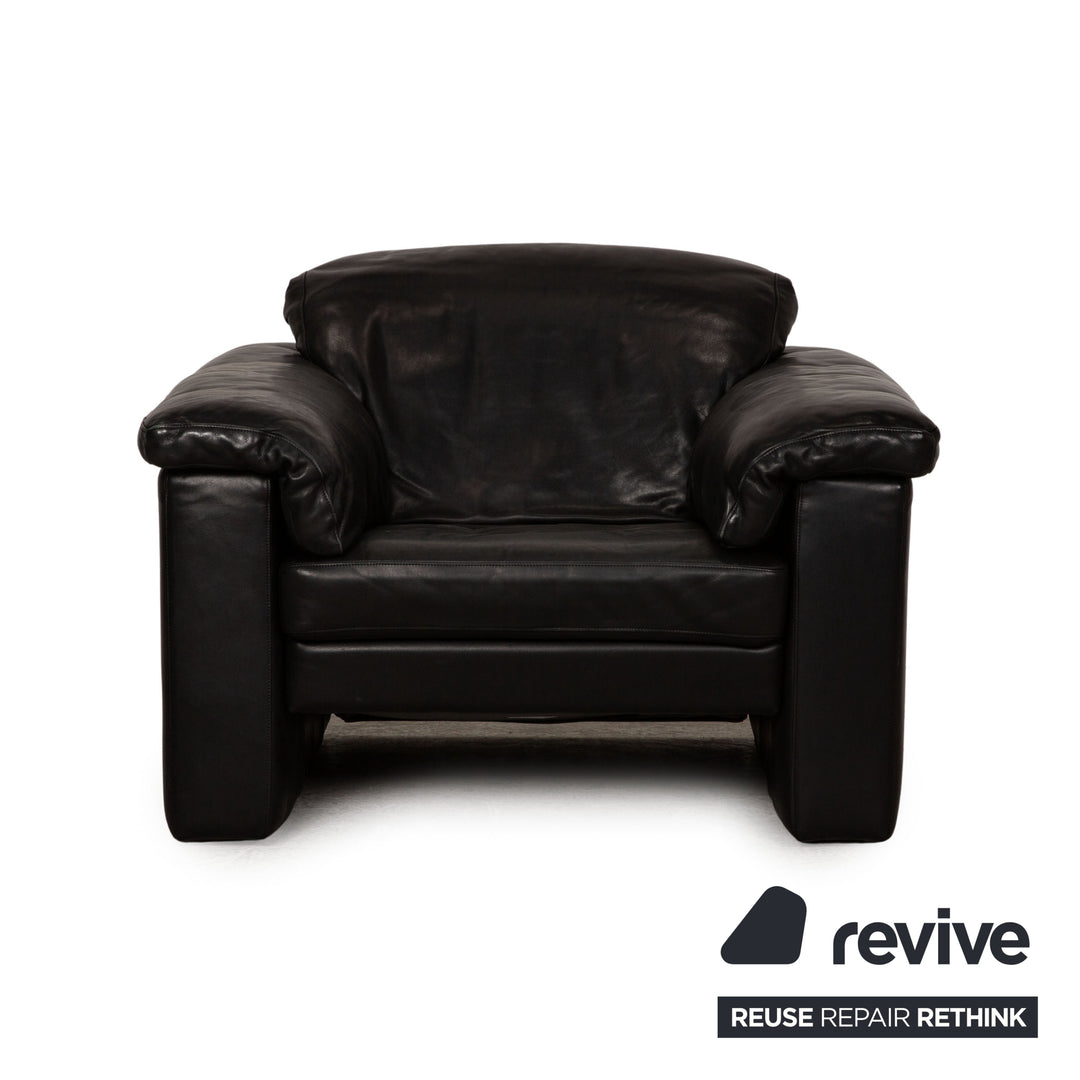 Rolf Benz 4000 leather armchair anthracite