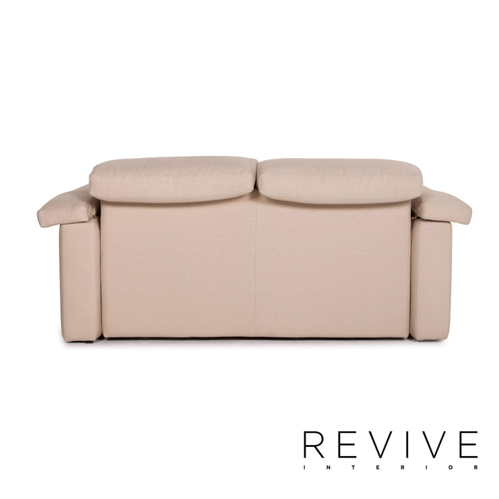 Rolf Benz 4000 fabric sofa cream two-seater couch