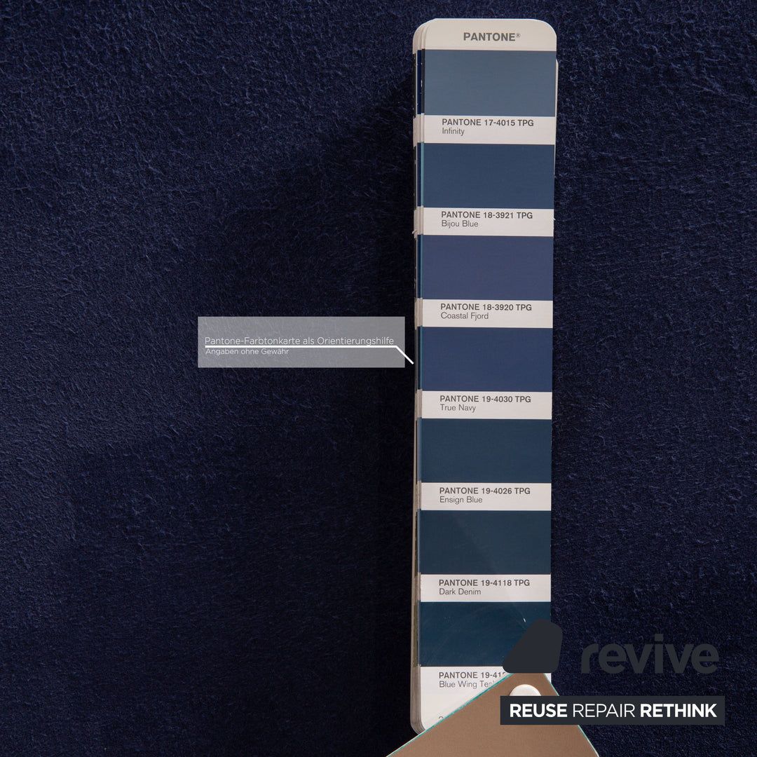 Rolf Benz 4500 Alcantara armchair blue