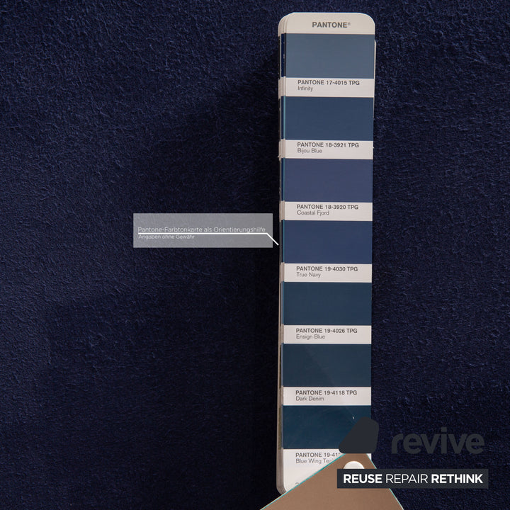 Rolf Benz 4500 Alcantara armchair blue