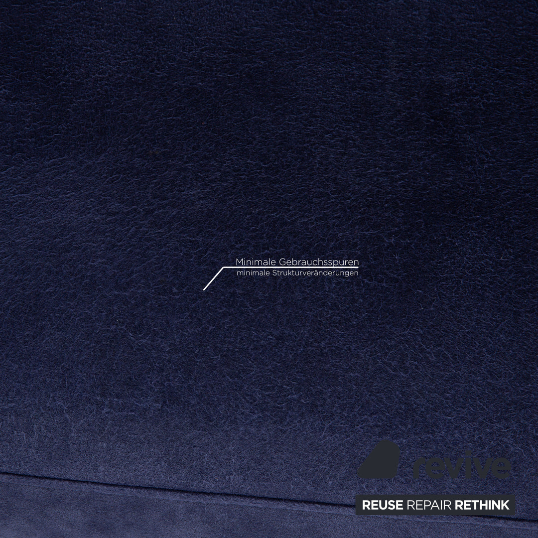 Rolf Benz 4500 Alcantara armchair blue