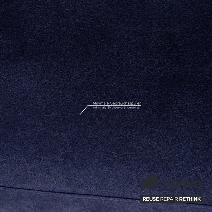 Rolf Benz 4500 Alcantara armchair blue