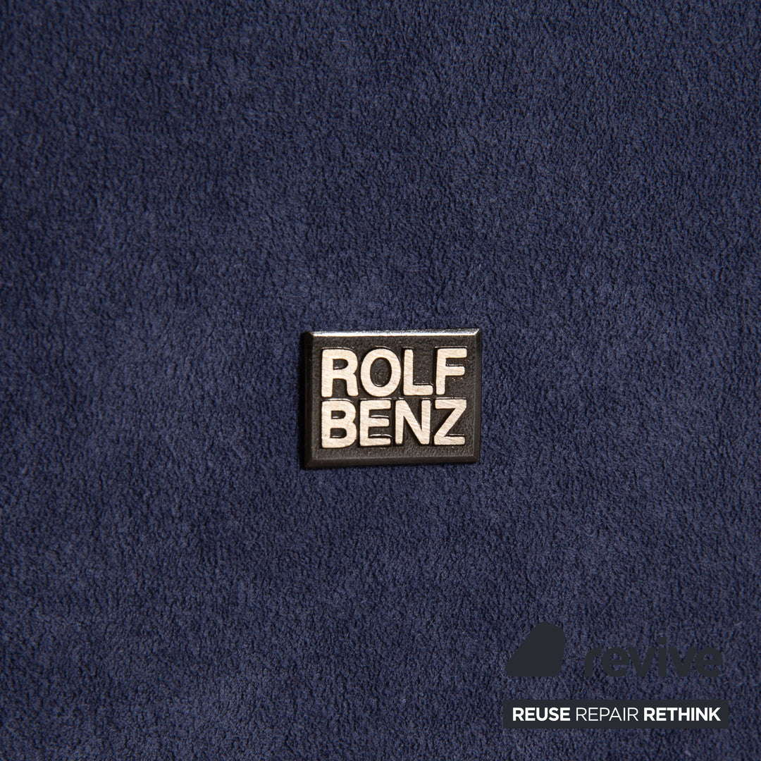 Rolf Benz 4500 Alcantara armchair blue