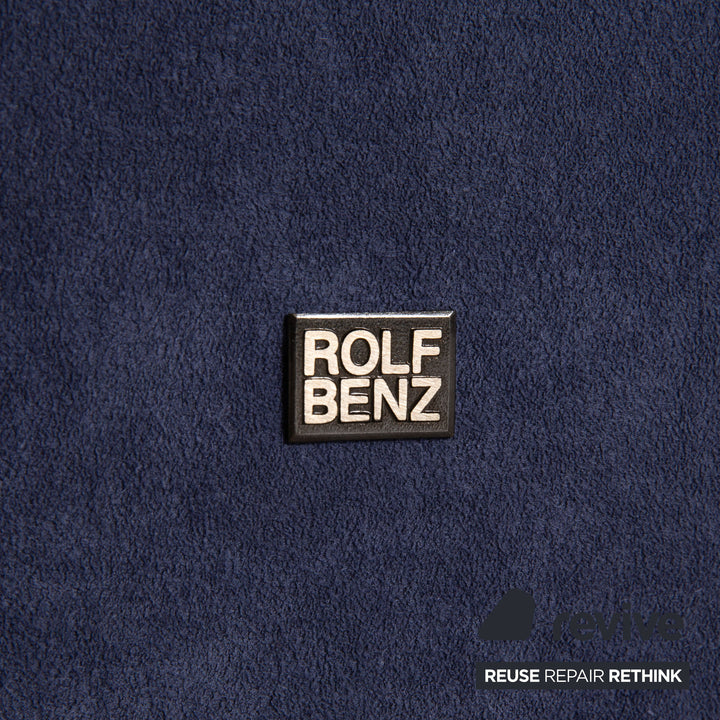 Rolf Benz 4500 Alcantara armchair blue