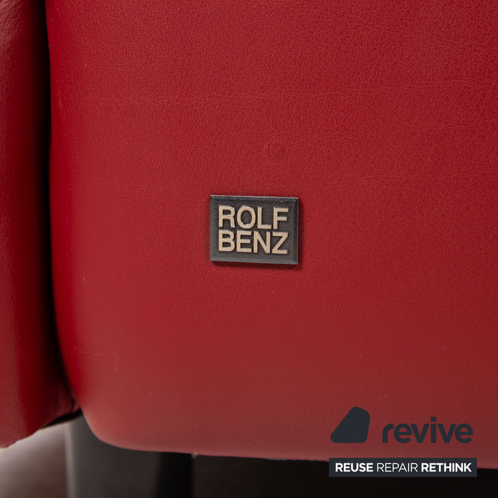 Rolf Benz 4500 Leder Sofa Dunkelrot Ecksofa Couch