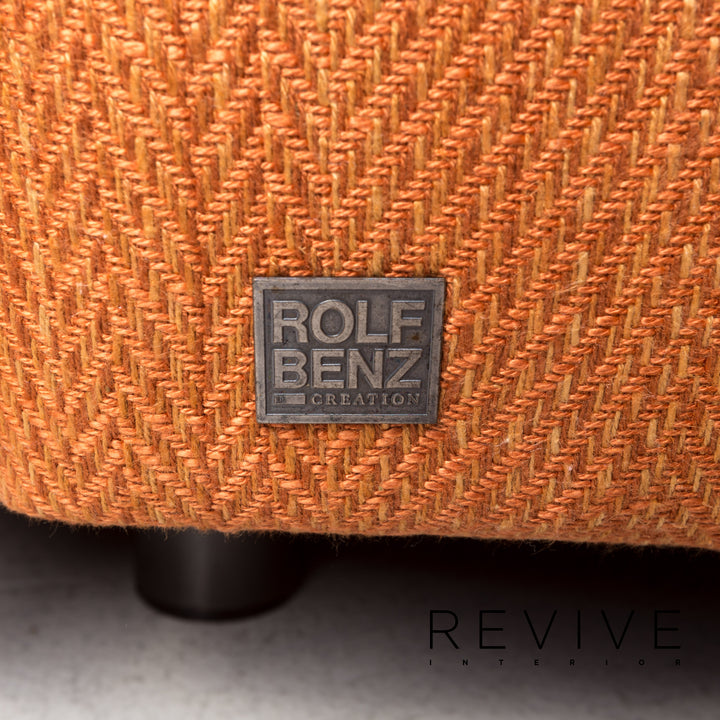 Rolf Benz 4500 Stoff Ecksofa Orange Sofa Couch #13337
