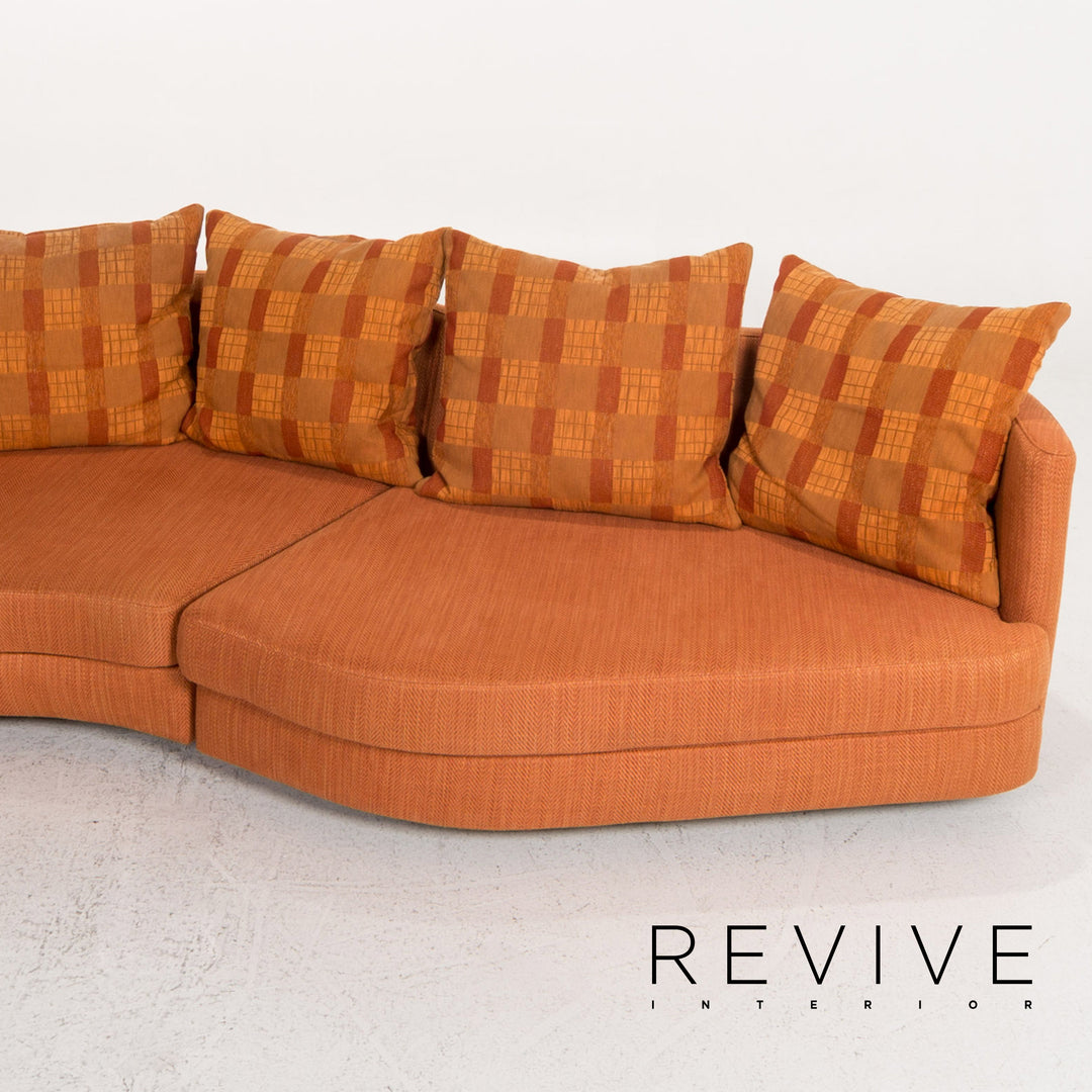 Rolf Benz 4500 Stoff Ecksofa Orange Sofa Couch #13337