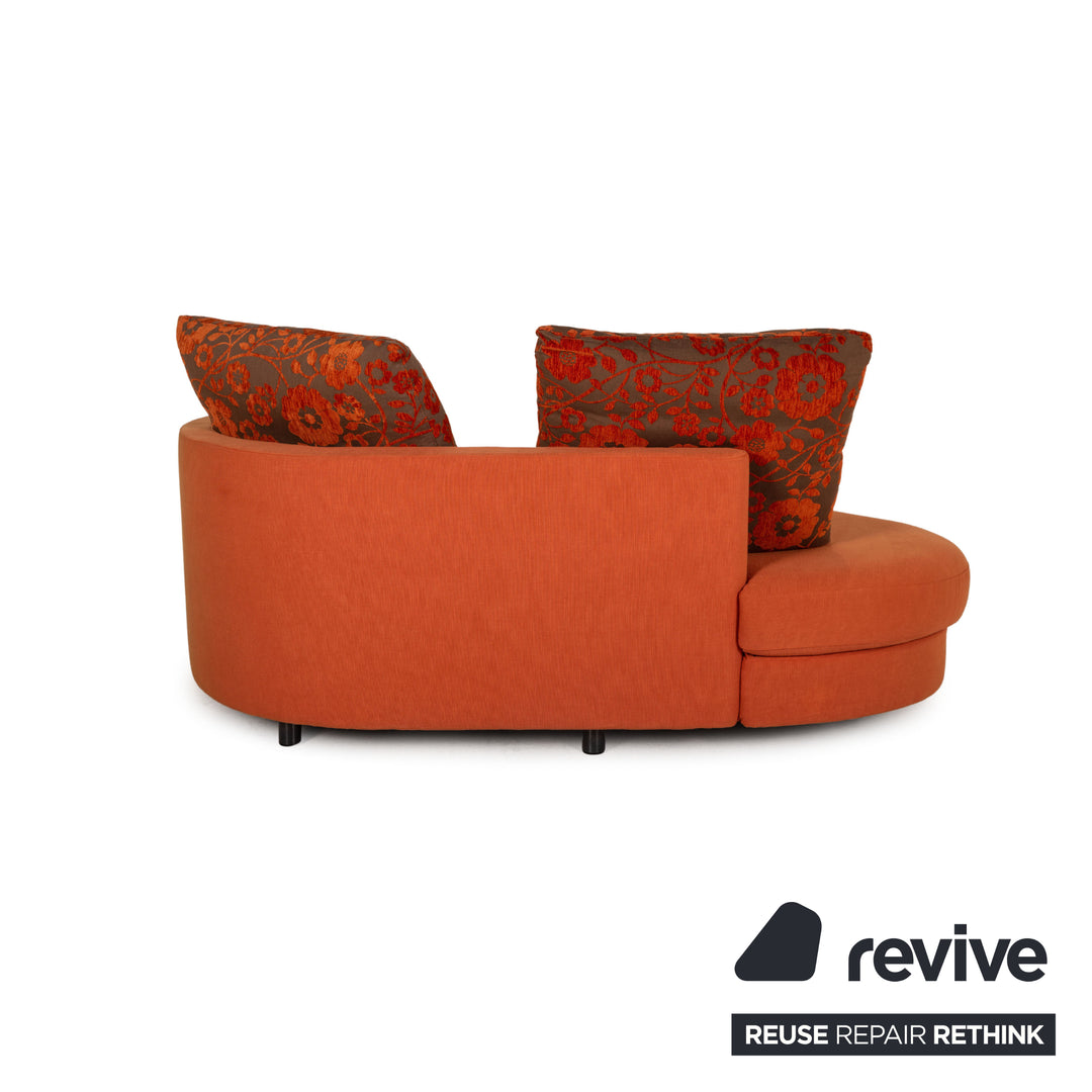 Rolf Benz 4500 Stoff Sofa orange Zweisitzer Couch