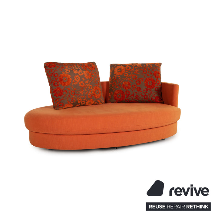Rolf Benz 4500 Stoff Sofa orange Zweisitzer Couch