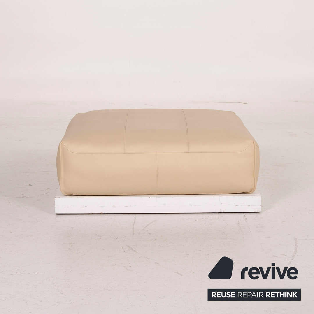 Rolf Benz 50 leather stool cream #15187