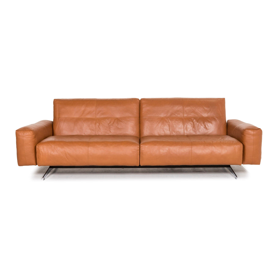 Rolf Benz 50 Leder Sofa Cognac Braun Dreisitzer Couch #12389