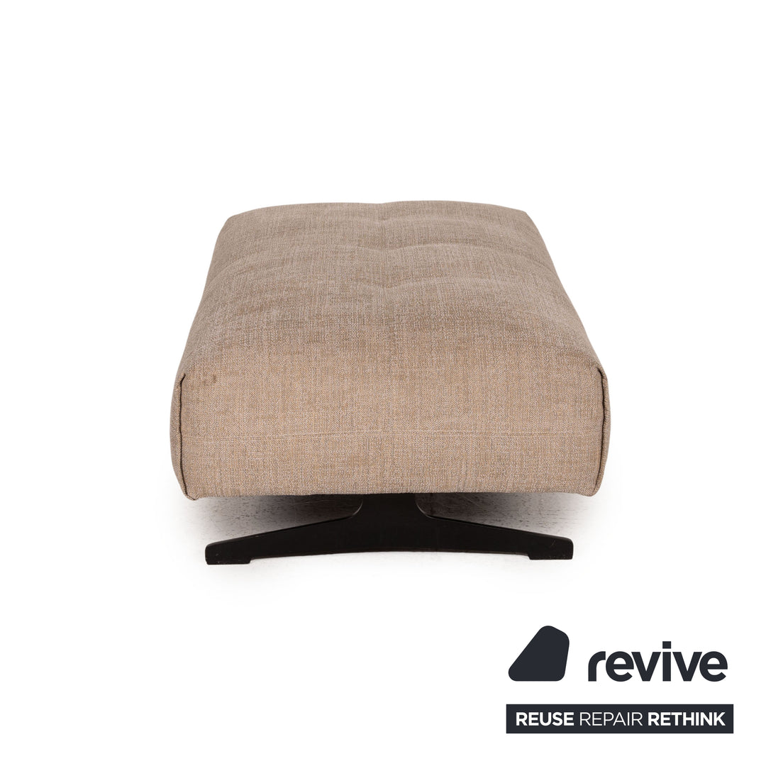 Rolf Benz 50 leather sofa set brown 1x corner sofa 1x stool couch bench