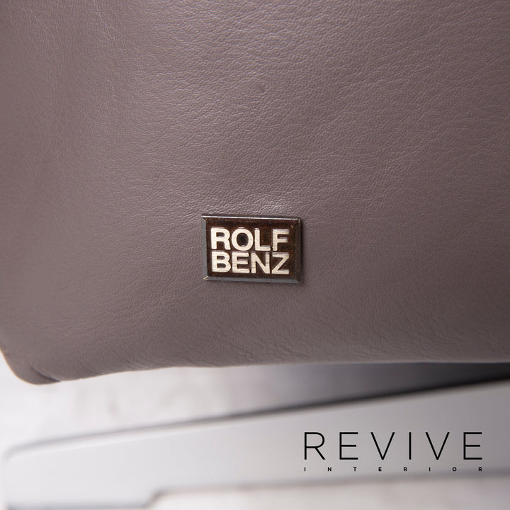 Rolf Benz 50 leather sofa set gray three-seater two-seater #15209