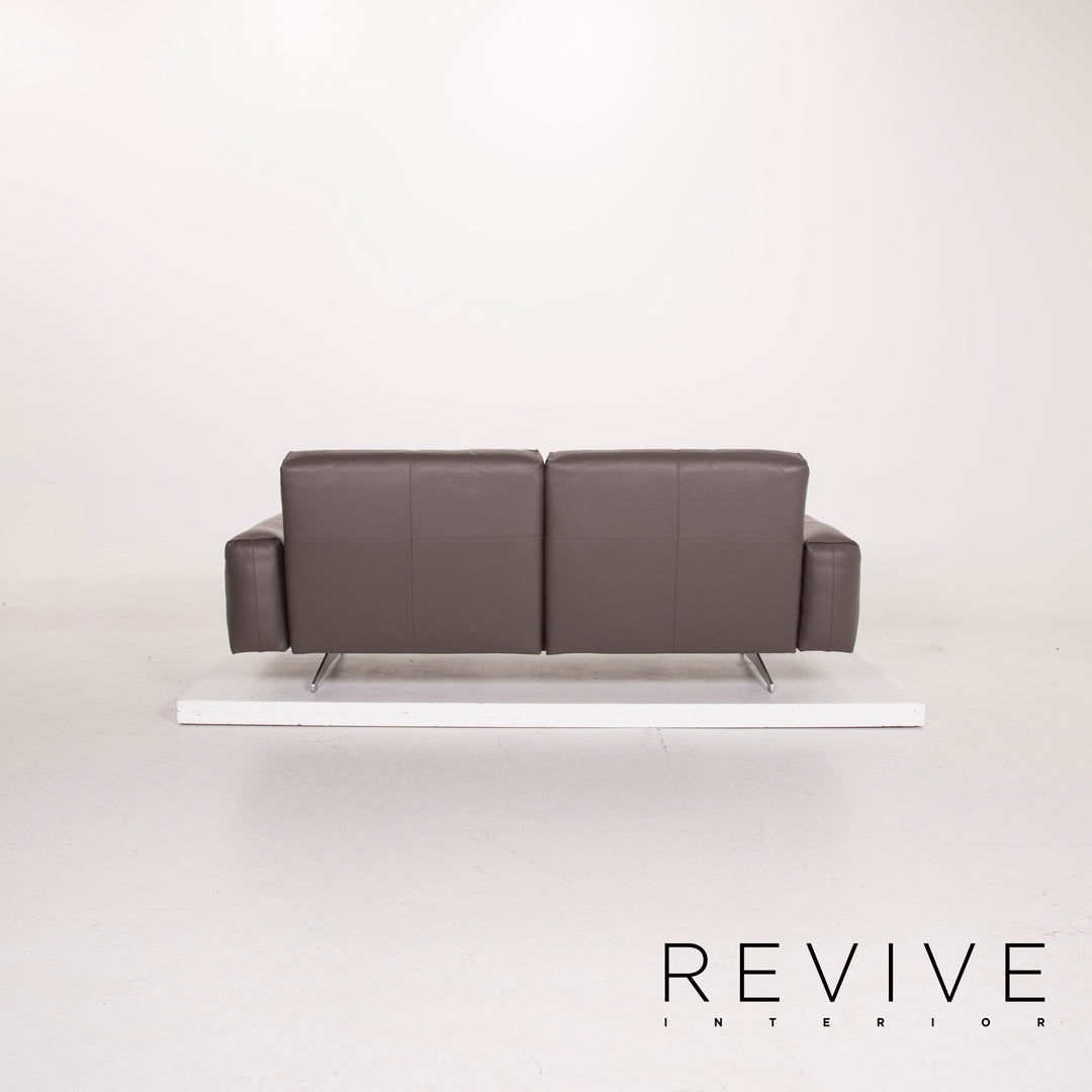 Rolf Benz 50 leather sofa set gray three-seater two-seater #15209