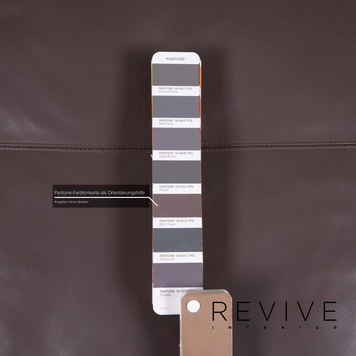 Rolf Benz 50 leather sofa set gray three-seater two-seater #15209