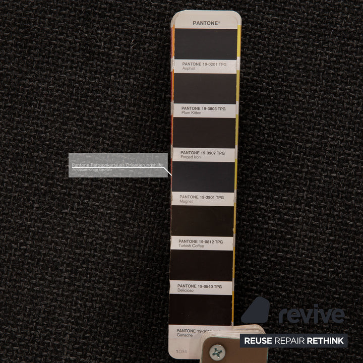 Rolf Benz 505 Scala fabric stool dark grey