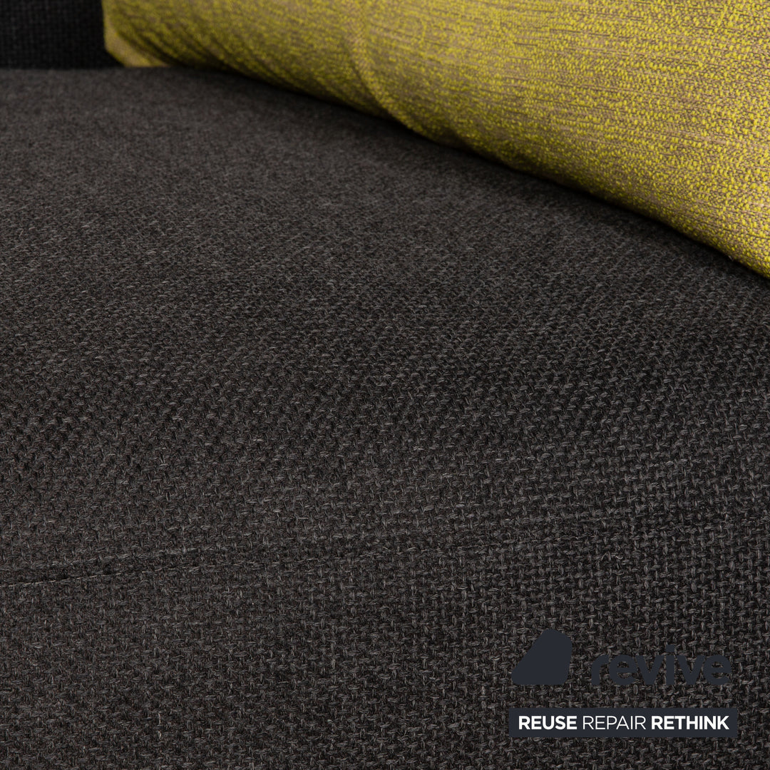 Rolf Benz 505 Scala fabric lounger dark grey