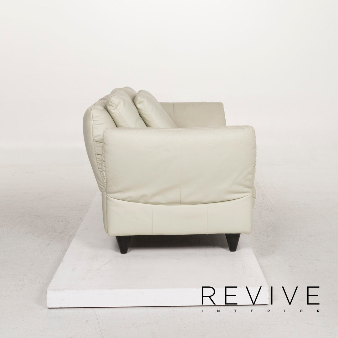Rolf Benz 510 Leder Sofa Grau Zweisitzer Funktion Couch #12499